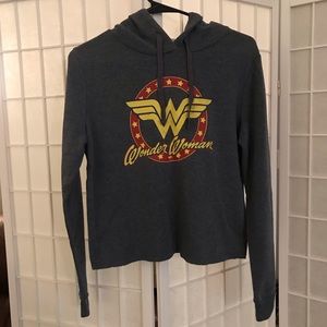 LAST CHANCE! Wonder Woman Cropped Hoodie Size SM